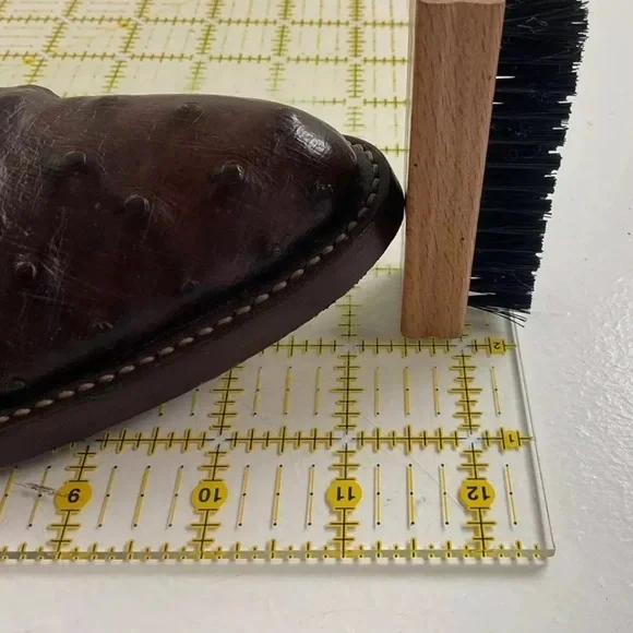 Rios Of Mercedes Tobacco Brown Ostrich Cowboy Boots Men’s 8.5 B | Women’s 9.5 - Picture 6 of 16